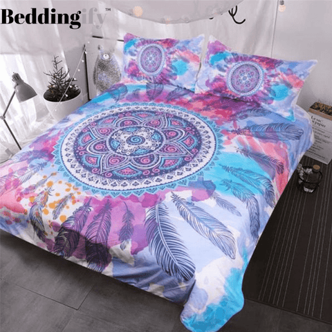 Image of Psychedelic Mandala Comforter Set - Beddingify