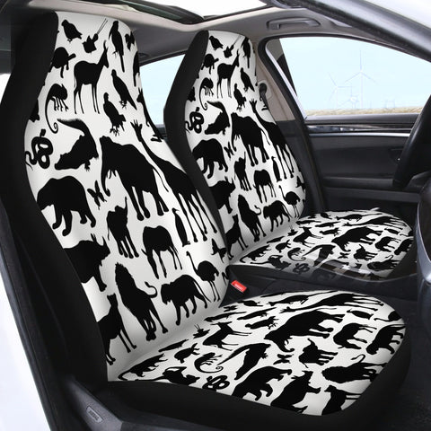 Image of Black Animal SWQT1371 Car Seat Covers
