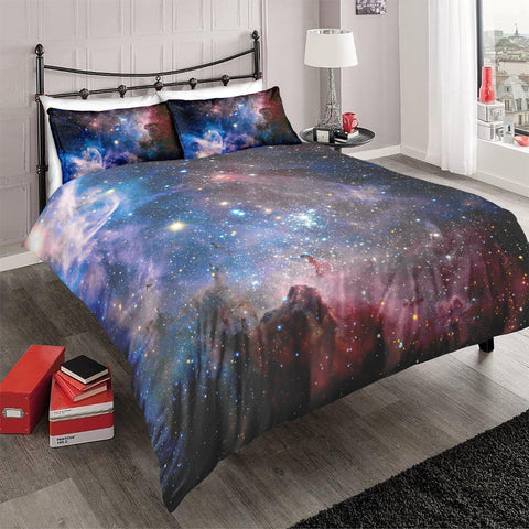 Image of Black Purple Galaxy Bedding Set - Beddingify