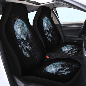 Black Skull SWQT0991 Car Seat Covers