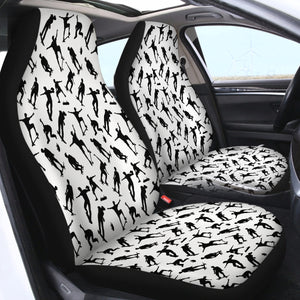 Black Snowboarding SWQT0523 Car Seat Covers