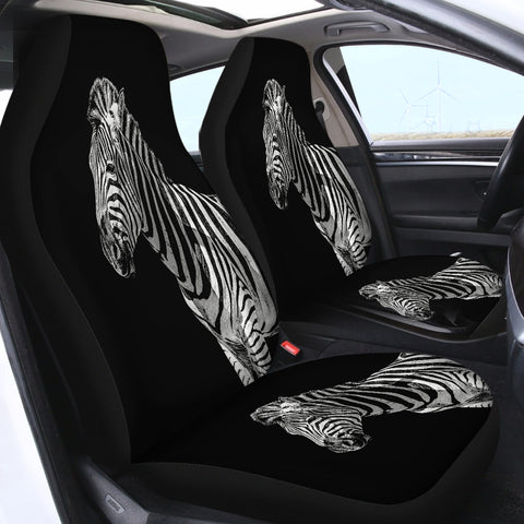 Image of Black Zebra SWQT0507 Car Seat Covers