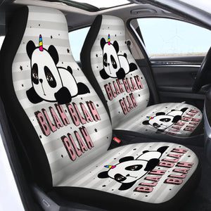 Blah Panda - SWQT0049 Car Seat Covers
