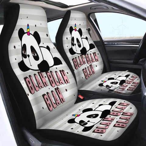 Image of Blah Panda - SWQT0049 Car Seat Covers