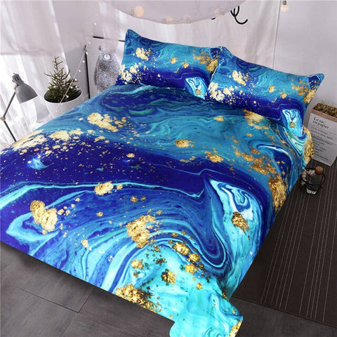 Image of Quicksand Turquoise Bedding Set - Beddingify