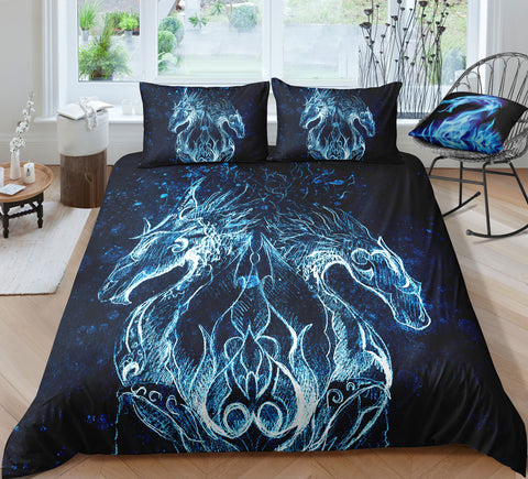 Image of Blue Dragon Bedding Set - Beddingify