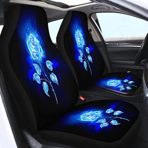 Image of Blue Flower SWQT0069 Car Seat Covers