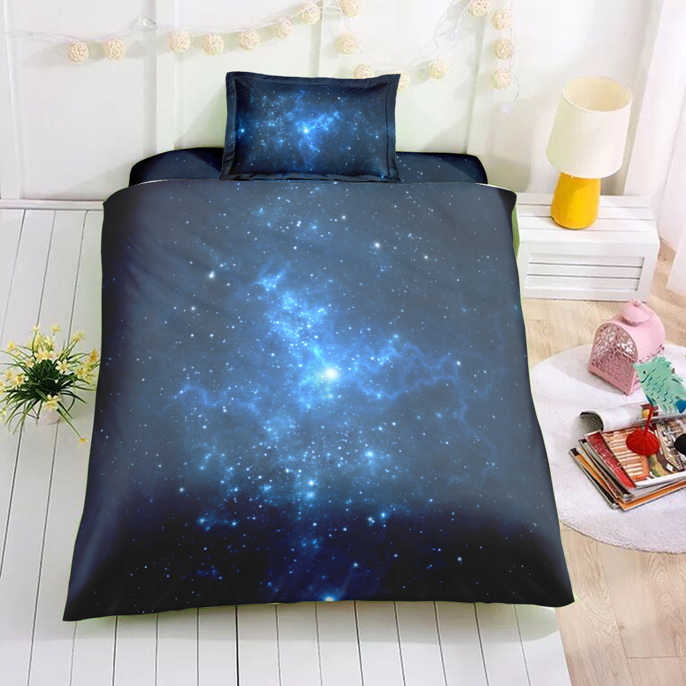 Blue Galaxy Bedding Set - Beddingify