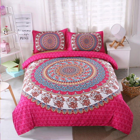 Image of Bohemian Mandala Pattern Comforter Set - Beddingify