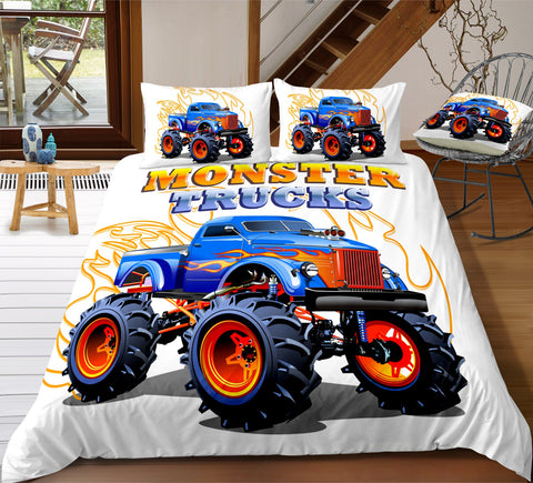 Image of Boys Monster Jam Comforter Set - Beddingify