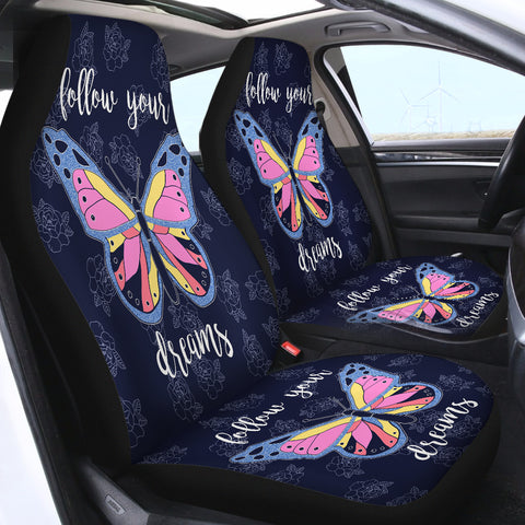 Image of Butterfly Follow Your Dream SWQT1102 Car Seat Covers