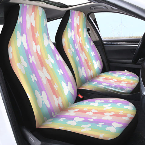 Image of Butterfly Rainbow SWQT1008 Car Seat Covers