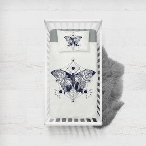 Butterfly SWCC0092 Crib Bedding, Crib Fitted Sheet, Crib Blanket