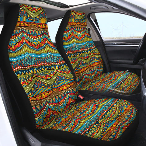 Image of African Stripes SWQT1823 Car Seat Covers