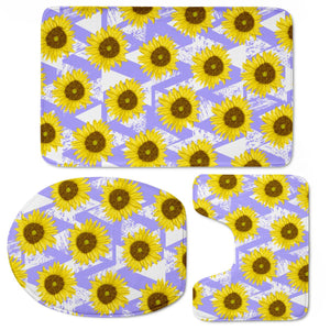 Sunflower Toilet Three Pieces Set