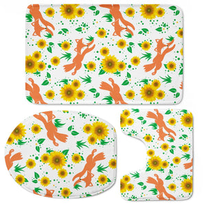 Sunflower Toilet Three Pieces Set