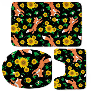 Sunflower Toilet Three Pieces Set