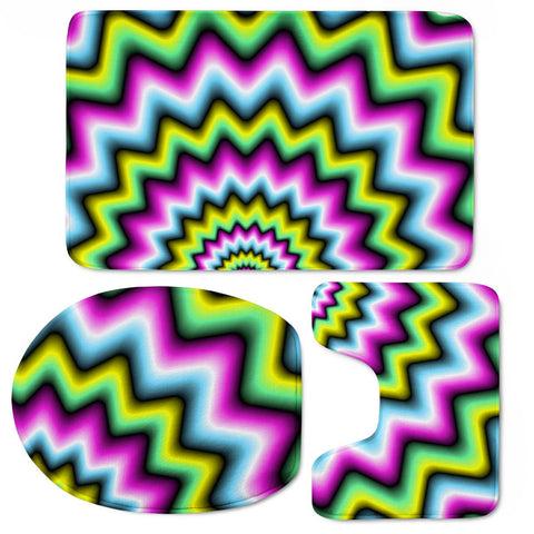 Image of Psychedelic Daze Toilet Three Pieces Set