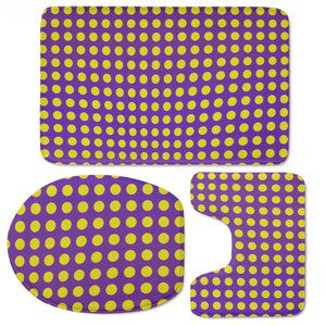 Spotty Illusion Toilet Three Pieces Set