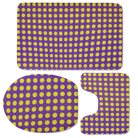 Image of Spotty Illusion Toilet Three Pieces Set