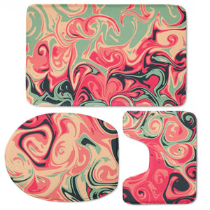 Crazy Swirls Toilet Three Pieces Set