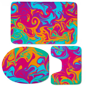 Crazy Swirls Toilet Three Pieces Set