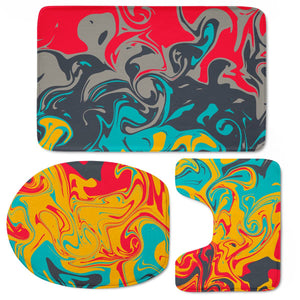 Crazy Swirls Toilet Three Pieces Set