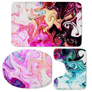 Crazy Swirls Toilet Three Pieces Set