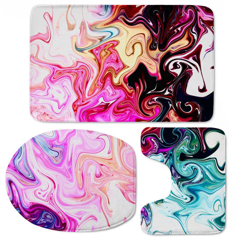 Image of Crazy Swirls Toilet Three Pieces Set