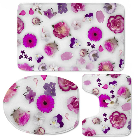 Image of Flower Potpourri Toilet Three Pieces Set