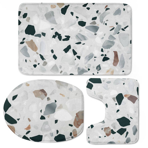 Image of Terrazzo Toilet Three Pieces Set