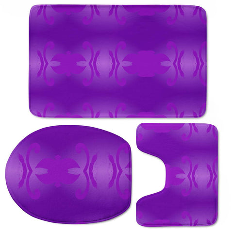 Image of Purple Toilet Three Pieces Set
