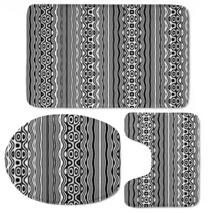 Pattern Abstrait Formes Toilet Three Pieces Set