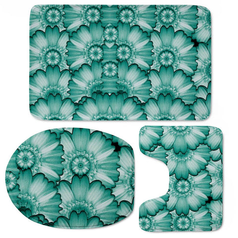 Image of Sea And Florals In Deep Love Toilet Three Pieces Set