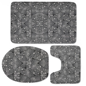 Modern Fancy Nature Collage Pattern Toilet Three Pieces Set