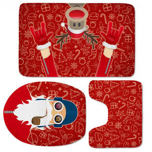 Santa Claus Toilet Three Pieces Set