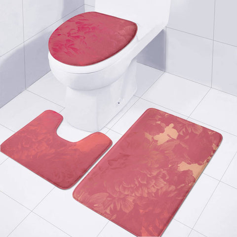 Image of Pink Toilet Three Pieces Set