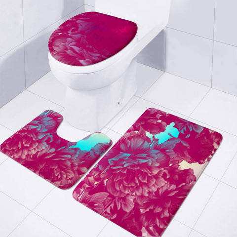 Image of Pink Toilet Three Pieces Set