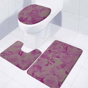 Flower Toilet Three Pieces Set