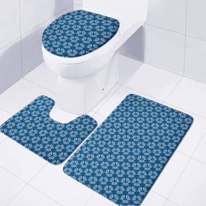 Classic Blue #4 Toilet Three Pieces Set