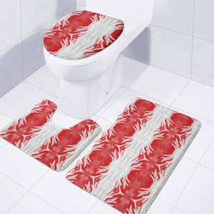 Fiery Red #2 Toilet Three Pieces Set