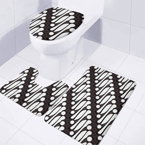 Zebra Stripes Toilet Three Pieces Set