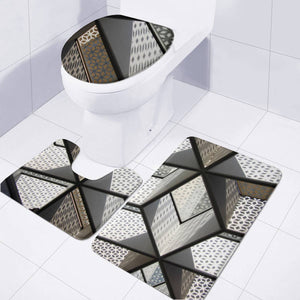 Contrast Mass Toilet Three Pieces Set