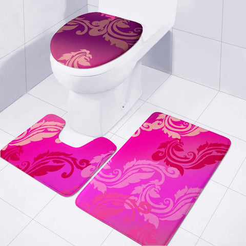 Image of Pink Toilet Three Pieces Set