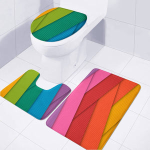 Rainbow Slice Toilet Three Pieces Set