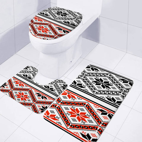 Image of Spanish Cloth Toilet Three Pieces Set