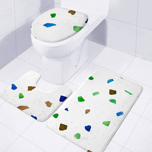 Crystal Terrazzo Toilet Three Pieces Set