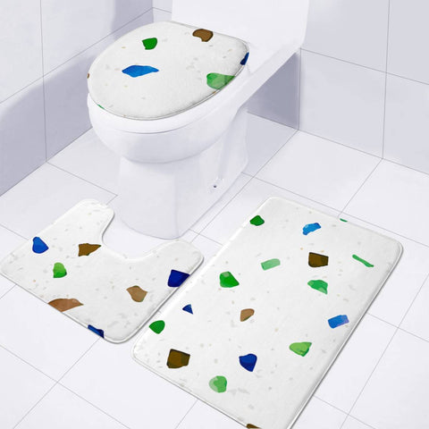 Image of Crystal Terrazzo Toilet Three Pieces Set