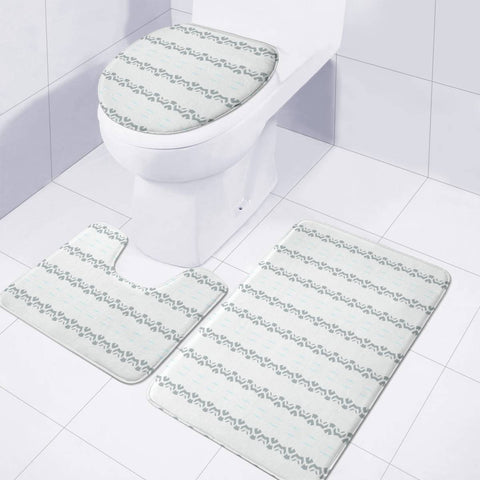 Image of White Toilet Three Pieces Set