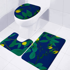 Yellow Buds Toilet Three Pieces Set